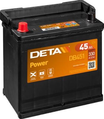 DETA DB451 - Стартерная аккумуляторная батарея, АКБ autodif.ru