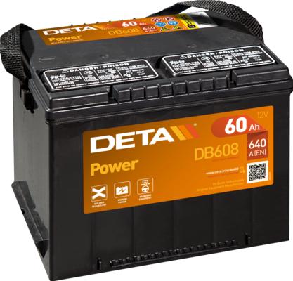 DETA DB558 - Стартерная аккумуляторная батарея, АКБ autodif.ru