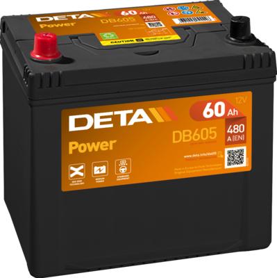 DETA DB605 - Стартерная аккумуляторная батарея, АКБ autodif.ru