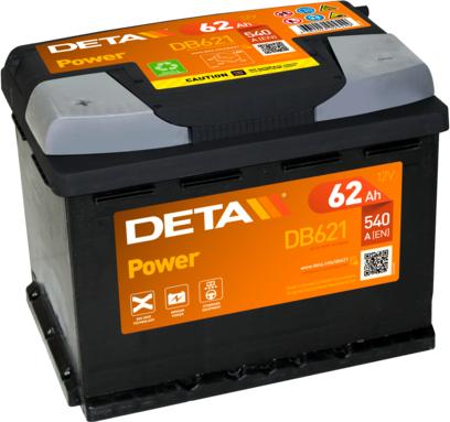 DETA DB621 - Стартерная аккумуляторная батарея, АКБ autodif.ru