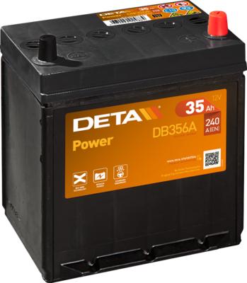 DETA DB356A - Стартерная аккумуляторная батарея, АКБ autodif.ru