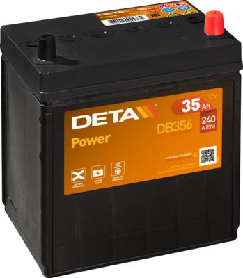 DETA DB356 - Стартерная аккумуляторная батарея, АКБ autodif.ru
