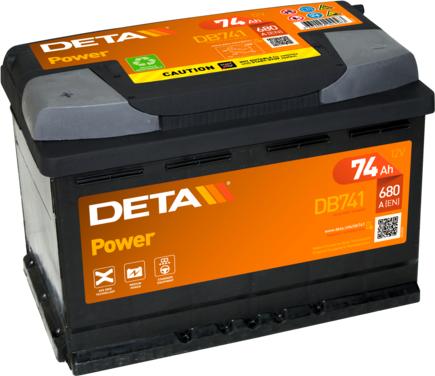 DETA DB741 - Стартерная аккумуляторная батарея, АКБ autodif.ru