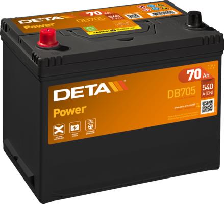 DETA DB705 - Стартерная аккумуляторная батарея, АКБ autodif.ru