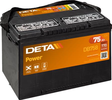 DETA DB708 - Стартерная аккумуляторная батарея, АКБ autodif.ru