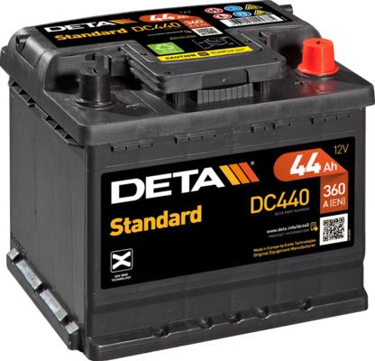 DETA DC440 - Стартерная аккумуляторная батарея, АКБ autodif.ru