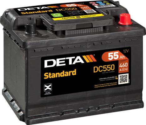DETA DC550 - Стартерная аккумуляторная батарея, АКБ autodif.ru