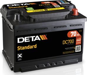 DETA DC700 - Стартерная аккумуляторная батарея, АКБ autodif.ru