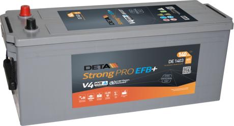 DETA DE1403 - Стартерная аккумуляторная батарея, АКБ autodif.ru