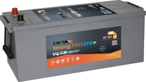 DETA DE1853 - Стартерная аккумуляторная батарея, АКБ autodif.ru