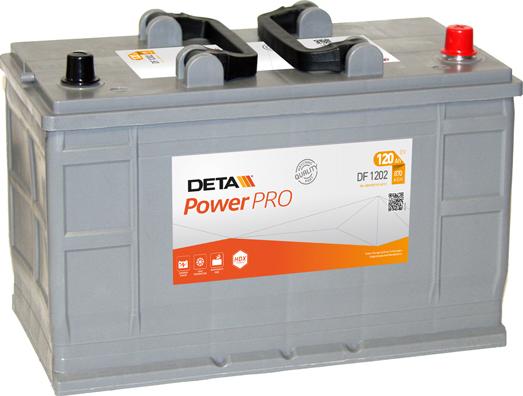 DETA DF1202 - Стартерная аккумуляторная батарея, АКБ autodif.ru