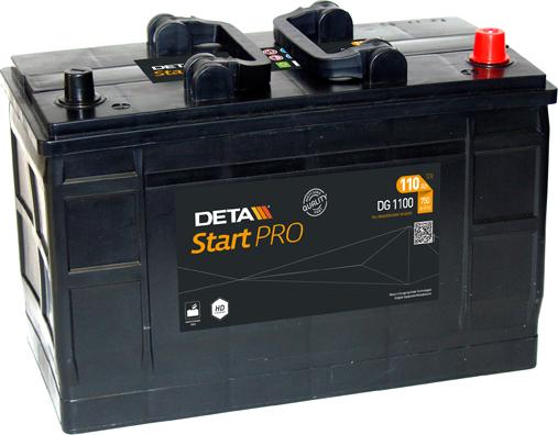 DETA DG1100 - Стартерная аккумуляторная батарея, АКБ autodif.ru