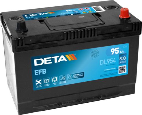 DETA DL954 - Стартерная аккумуляторная батарея, АКБ autodif.ru