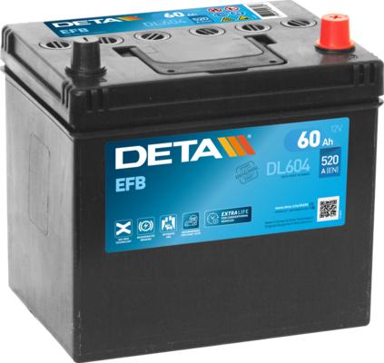 DETA DL604 - Стартерная аккумуляторная батарея, АКБ autodif.ru