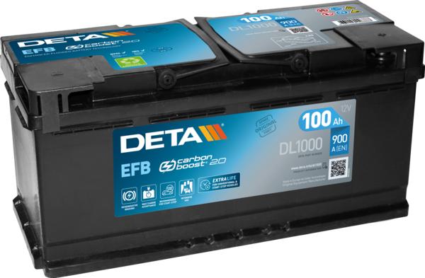 DETA DL1000 - Стартерная аккумуляторная батарея, АКБ autodif.ru