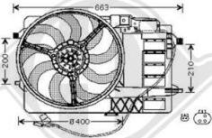 Diederichs DCL1041 - Вентилятор, охлаждение двигателя autodif.ru
