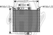 Diederichs DCO1083 - Масляный радиатор, двигательное масло autodif.ru