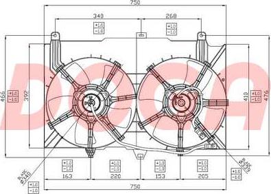 DOGA ENI035 - Вентилятор, охлаждение двигателя autodif.ru