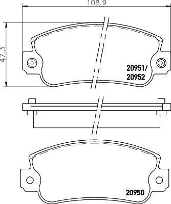 DON PCP1535 - Тормозные колодки, дисковые, комплект autodif.ru