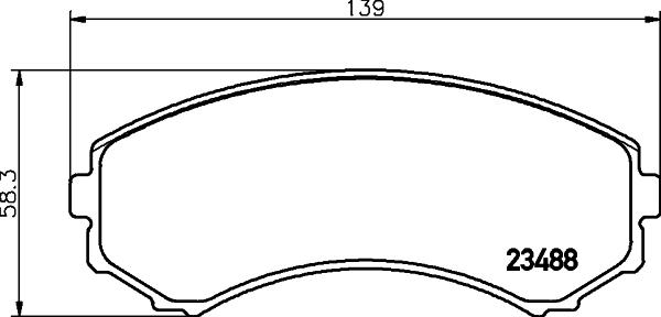 DON PCP1192 - Тормозные колодки, дисковые, комплект autodif.ru