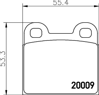 DON PCP2096 - Тормозные колодки, дисковые, комплект autodif.ru