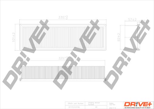 Dr!ve+ DP1110.10.0199 - Воздушный фильтр, двигатель autodif.ru