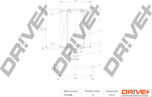 Dr!ve+ DP1110.13.0036 - Топливный фильтр autodif.ru