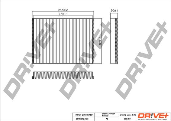 Dr!ve+ DP1110.12.0120 - Фильтр воздуха в салоне autodif.ru