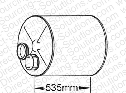 DSS 530019 - Средний / конечный глушитель ОГ autodif.ru
