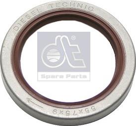 DT Spare Parts 1.24267 - Уплотняющее кольцо вала, фланец ступенчатой коробки передач autodif.ru