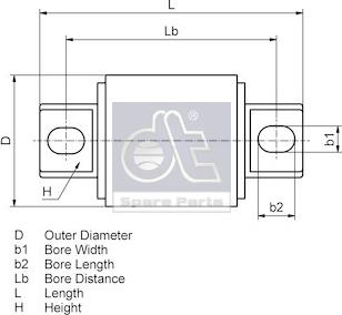 DT Spare Parts 2.96060 - Ремкомплект, направляющая стойка autodif.ru