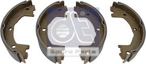DT Spare Parts 7.92407 - Комплект тормозных колодок, барабанные autodif.ru