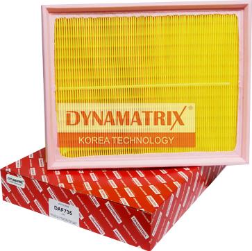 Dynamatrix DAF735 - Воздушный фильтр, двигатель autodif.ru