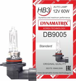 Dynamatrix DB9005 - Лампа накаливания, основная фара autodif.ru