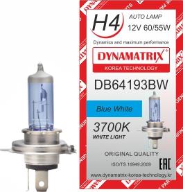 Dynamatrix DB64193BW - Лампа накаливания, основная фара autodif.ru