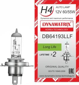 Dynamatrix DB64193LLF - Лампа накаливания, основная фара autodif.ru