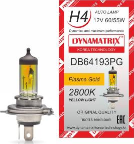 Dynamatrix DB64193PG - Лампа накаливания, основная фара autodif.ru