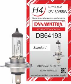 Dynamatrix DB64193 - Лампа накаливания, основная фара autodif.ru