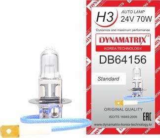 Dynamatrix DB64156 - Лампа накаливания, основная фара autodif.ru