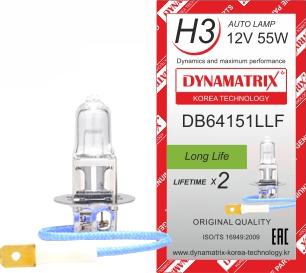 Dynamatrix DB64151LLF - Лампа накаливания, основная фара autodif.ru