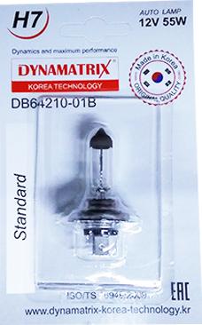 Dynamatrix DB64210-01B - Лампа накаливания, основная фара autodif.ru