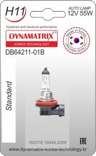 Dynamatrix DB64211-01B - Лампа накаливания, основная фара autodif.ru