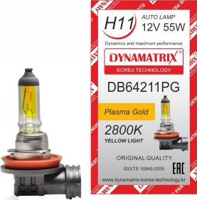 Dynamatrix DB64211PG - Лампа накаливания, основная фара autodif.ru