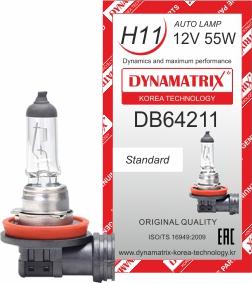 Dynamatrix DB64211 - Лампа накаливания, основная фара autodif.ru