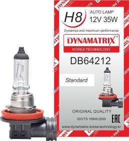 Dynamatrix DB64212 - Лампа накаливания, основная фара autodif.ru