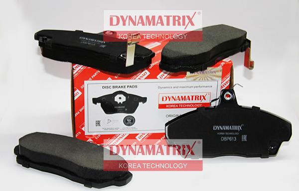 Dynamatrix DBP613 - Тормозные колодки, дисковые, комплект autodif.ru