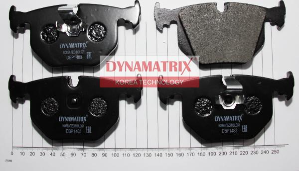 Dynamatrix DBP1483 - Тормозные колодки, дисковые, комплект autodif.ru