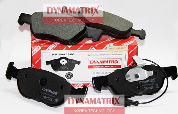 Dynamatrix DBP1056 - Тормозные колодки, дисковые, комплект autodif.ru
