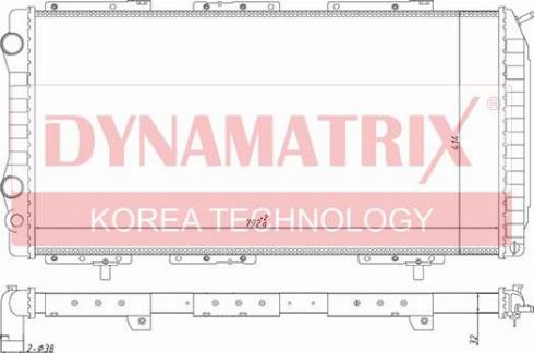 Dynamatrix DR61390 - Радиатор, охлаждение двигателя autodif.ru