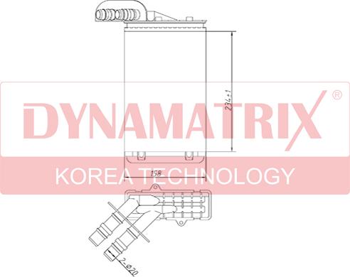 Dynamatrix DR73252 - Теплообменник, отопление салона autodif.ru
